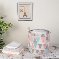 Корзина для белья Доляна &laquo;Ромбы&raquo;, 30&times;30&times;30 см