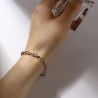 Основа-браслет &laquo;Шарм Уни&raquo; мини, 18 см, цвет серебро