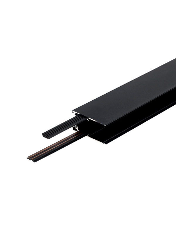 Шинопровод трековый магнитный &laquo;Broad&raquo;, однофазный, открытый монтаж, 2 м, чёрный