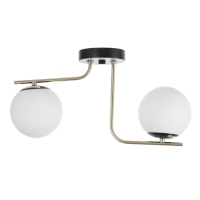 Люстра "Скарлет" 2х40Вт Е27 Чёрный, золото 33х13,5х16см Люстра "Скарлет" 2х40Вт Е27 Чёрный, золото 33х13,5х16см