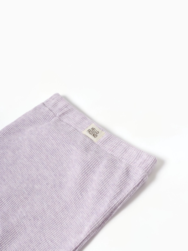 Леггинсы Крошка Я Melange, рост 92-98, сиреневый