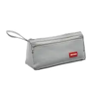 Пенал школьный &laquo;Классика&raquo;, 2 отделения, на молнии, серый