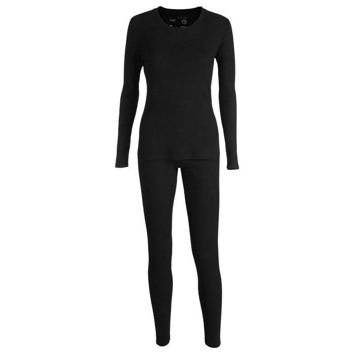 Термобельё женское Resport, комплект: лонгслив, лосины, р. 50, цвет чёрный