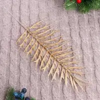 Декор блеск &laquo;Ветка иглицы&raquo;, 12&times;28 см, МИКС (золото, серебро)