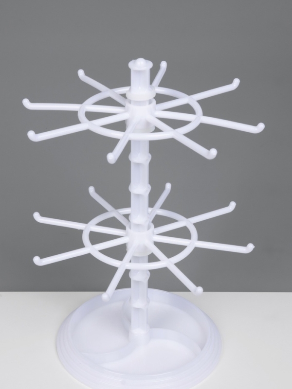 Подставка для украшений "Карусель" универсальная, 16*16*28 см, цвет белый