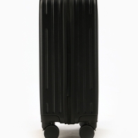 Чемодан 20", PС, 34*22*56, отд на молнии, код замок, 4 колеса, черный