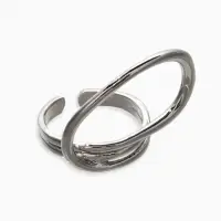 Кольцо металл "Спираль", цвет серебро, безразмерное