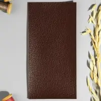 Заплатка клеевая из кожзаменителя, 10&times;20 см, тёмно-коричневая
