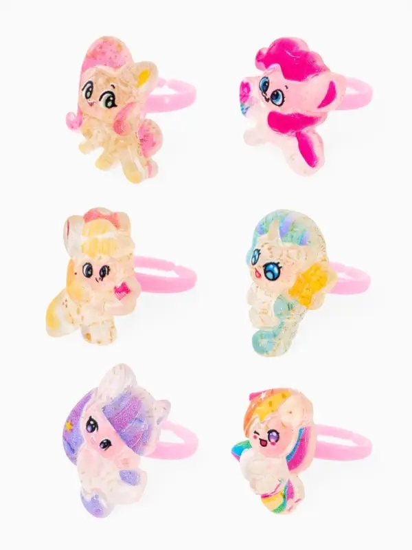 Кольцо &laquo;Выбражулька&raquo; пони, форма МИКС, цветное, безразмерное