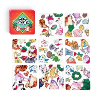 Игра на реакцию и внимание &laquo;Дуббль в квадрате. Новогодняя вечеринка&raquo;, 55 карт, 5+