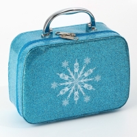 Набор детской косметики в чемодане &laquo;Сказка&raquo;, тени, блески для губ, глиттер, лаки для ногтей, наклейки, пилочка, кисти, косметичка, корона