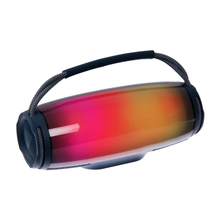 Портативная колонка Pulse6, 12 Вт, 1800 мАч. BT5.3, подсветка, micro SD, синяя Портативная колонка Pulse6, 12 Вт, 1800 мАч. BT5.3, подсветка, micro SD, синяя