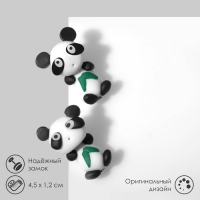 Серьги &laquo;Панды&raquo;, цвет чёрно-белый