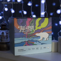 Гирлянда &laquo;Занавес&raquo; 2 х 1.5 м с насадками &laquo;Ёжики&raquo;, IP20, прозрачная нить, 360 LED, свечение белое, 8 режимов, 220 В