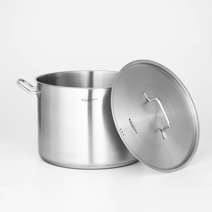 Кастрюля &laquo;Общепит&raquo;, 15 л, d=30 см, h=22 см, капсульное дно, индукция