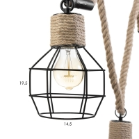 Светильник BayerLux "Аксел" 3хЕ14 40Вт черный 100х70-150см Светильник BayerLux "Аксел" 3хЕ14 40Вт черный 100х70-150см