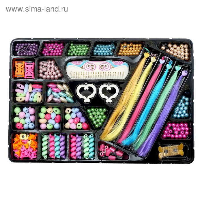 Набор парикмахера &laquo;Плетём косы&raquo; с аксессуарами для волос