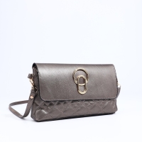 Сумка-клатч на магните, длинный ремень, цвет бронзовый Сумка-клатч на магните, длинный ремень, цвет бронзовый