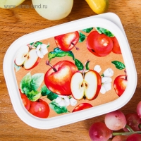 Ланч-бокс прямоугольный FoodVibes &laquo;Сочные яблоки&raquo;, 150 мл