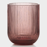 Стакан стеклянный Magistro &laquo;Грани&raquo;, 260 мл, 7,5&times;9,5 см, цвет сиреневый