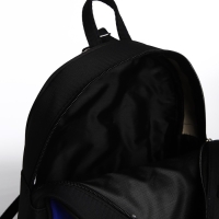 Рюкзак школьный текстильный с ушками на заколках &laquo;Аниме&raquo;, 27х23 см, чёрный/фиолетовый