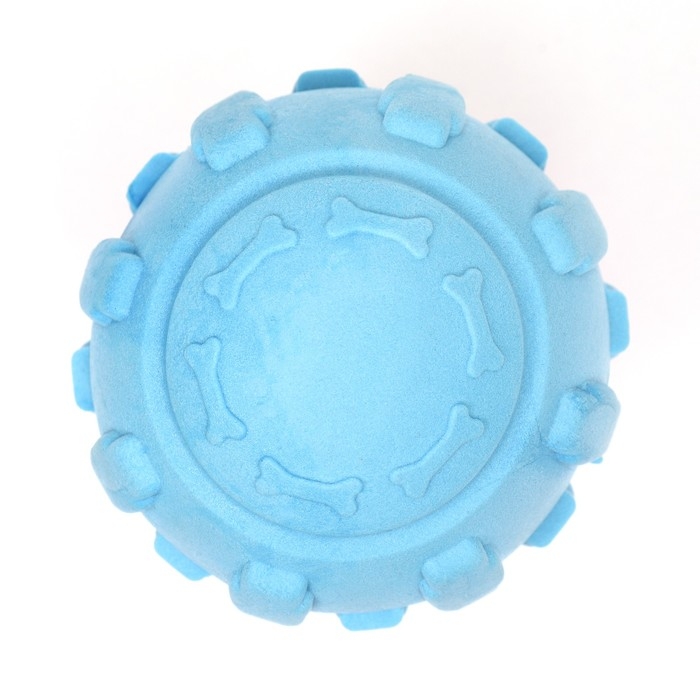 Игрушка для собак "Гиря", TPR, 11 см, голубая/розовая