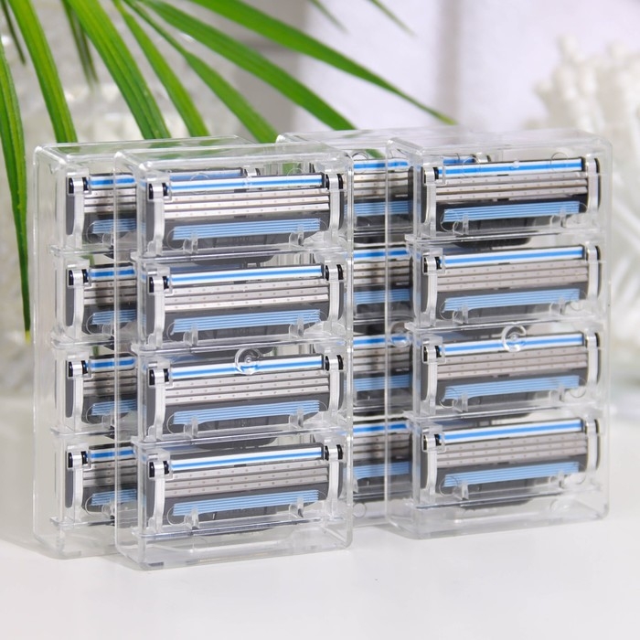 Сменные кассеты для бритья, 16 шт, совместимы с Gillette Mach3 Сменные кассеты для бритья, 16 шт, совместимы с Gillette Mach3