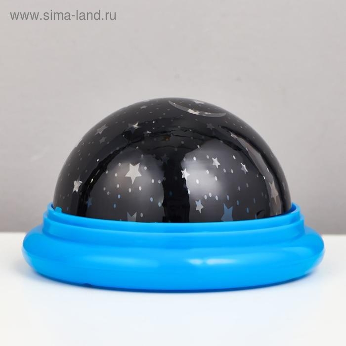 Ночник-проектор Ночник-проектор "Летающая тарелка" LED 2 режима от батареек 3ААА/USB МИКС 11х11х6,5 см