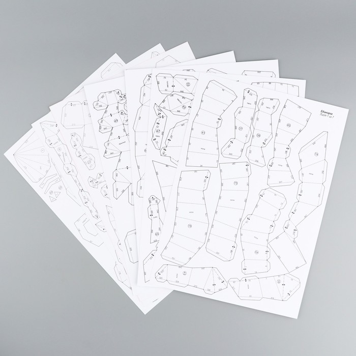 Набор для создания полигональной фигуры &laquo;Единорог&raquo;, 29 х 35 х 19 см