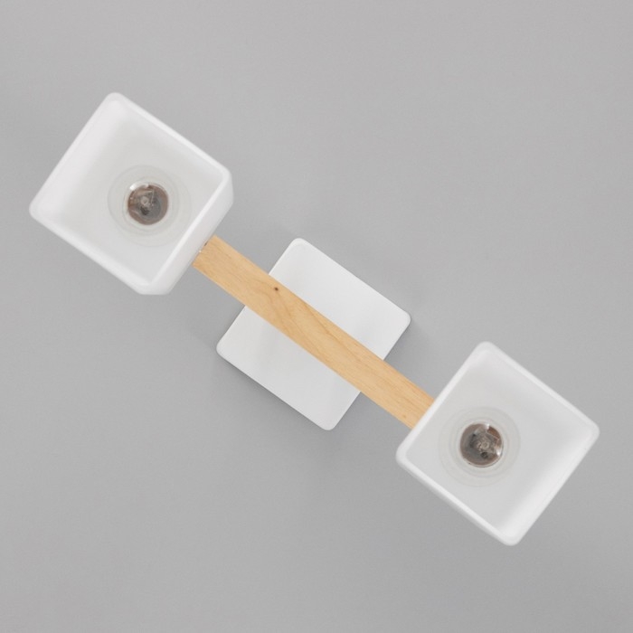 Люстра потолочная Тоскана 2хE27 40Вт Белый, дерево Люстра потолочная Тоскана 2хE27 40Вт Белый, дерево