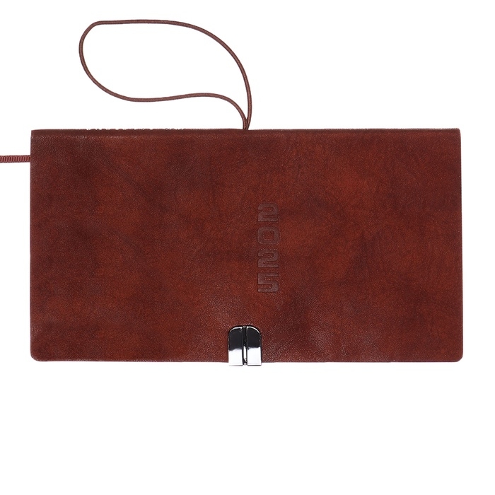 Еженедельник датир 2025г 175х95мм мягк обл иск кож 64л ESCALADA, бл тис, бл 70 г/м&sup2;,кор-ый