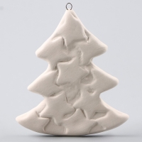 Новый год! Ёлочное украшение под раскраску &laquo;Елочка со звездами&raquo;, с подвесом