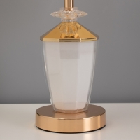 Лампа настольная "Яиме" 1х40Вт Е27 1х3Вт LED золото 25х25х42см