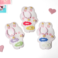 Комплект детский &laquo;Выбражулька&raquo; 5 предметов: 2 заколки, клипсы, браслет, кольцо, цветной