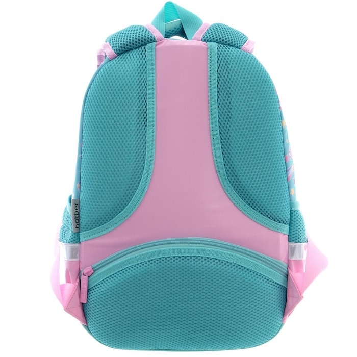 Рюкзак школьный 38,5 х 26 х 17 см, эргономичная спинка, Hatber Primary School "Единорог-принцесса"