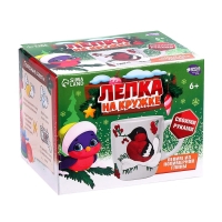 Новогодний набор для декора кружки полимерной глиной &laquo;Новый год! Снегирь на ветке&raquo;