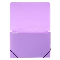 Папка-картотека, А4, 12 отделений, 600 мкм, ErichKrause "Diagonal Pastel", на резинке, тиснение, микс Папка-картотека, А4, 12 отделений, 600 мкм, ErichKrause "Diagonal Pastel", на резинке, тиснение, микс