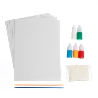 Набор для рисования эбру на новый год «Снеговик», новогодний набор для творчества Набор для рисования эбру на новый год «Снеговик», новогодний набор для творчества