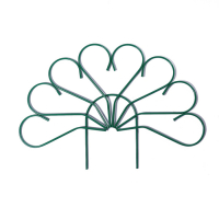 Ограждение декоративное, 62 &times; 450 см, 5 секций, металл, зелёное, &laquo;Павлин-2&raquo;, Greengo