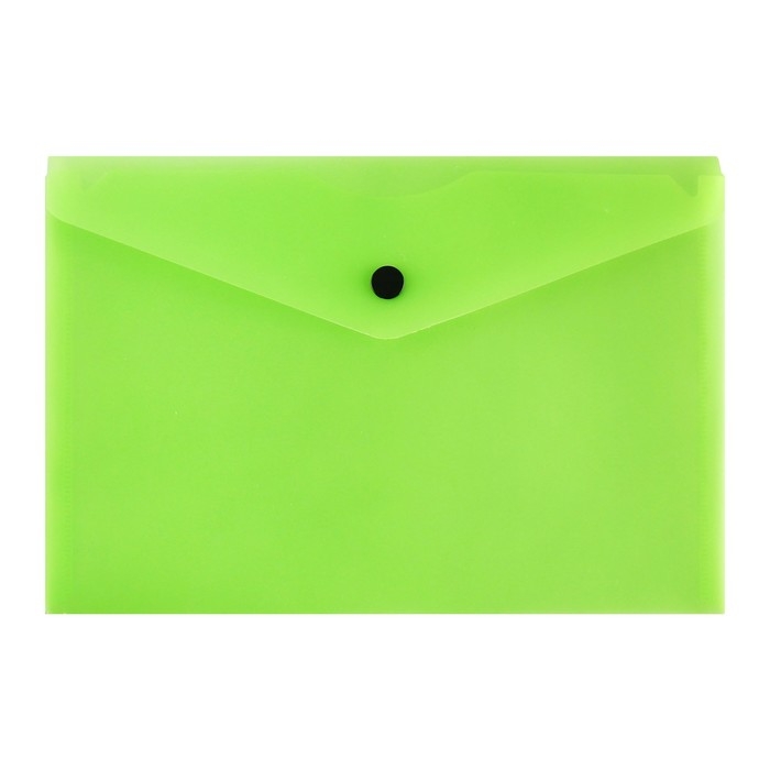 Набор папок-конвертов на кнопке 12 штук, А5, 150 мкм, Calligrata Neon, полупрозрачные, неоновый микс