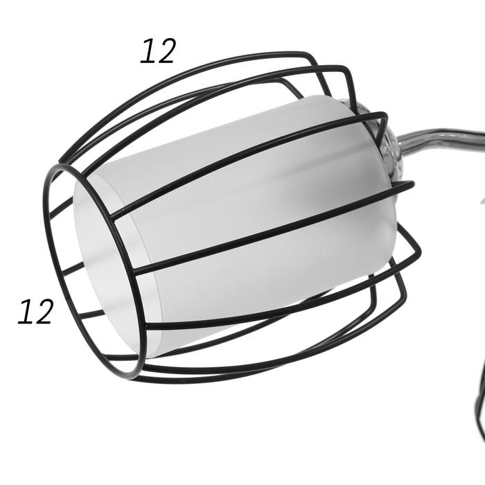 Люстра Светогор 59091 5x60Вт хром/черный Люстра Светогор 59091 5x60Вт хром/черный