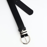 Ремень женский, ширина 3,5, винт, пряжка металл, цвет чёрный Ремень женский, ширина 3,5, винт, пряжка металл, цвет чёрный