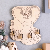 Новый год. Ключница с символом года "Кобра 2025", 14 х 16 х 3 см Новый год. Ключница с символом года "Кобра 2025", 14 х 16 х 3 см