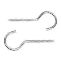 Шуруп-полукольцо ТУНДРА, для дерева, оцинкованный, 6х120 мм, 10 шт