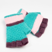 Варежки-митенки детские MINAKU, 14 см, цв.зеленый Варежки-митенки детские MINAKU, 14 см, цв.зеленый