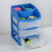 Мини-комод 3-х секционный с дополнительными отделениями &laquo;Минибокс-3&raquo;, цвет МИКС