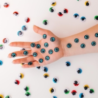 Глаза, набор 14 шт., размер 1 шт. &mdash; 1,4 см