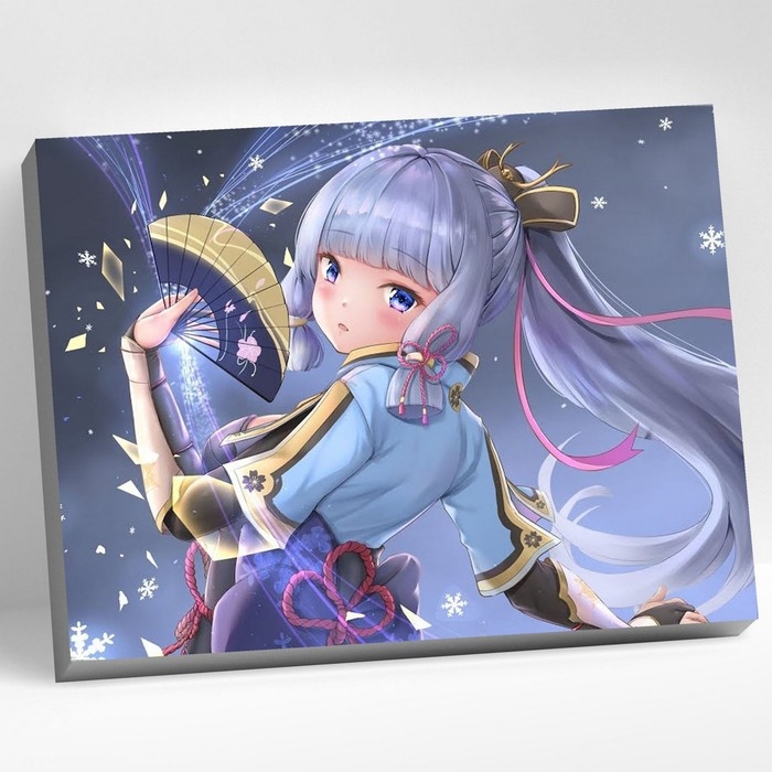 Картина по номерам 30 &times; 40 см &laquo;Геншин&raquo; &laquo;Аяка&raquo; 27 цветов