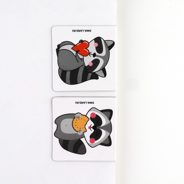 Подарочный набор блокнот и магнитные закладки 2 шт. &laquo;Будь как енот&raquo;