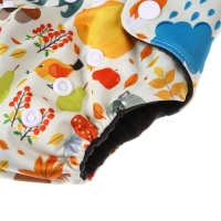 Многоразовый подгузник &laquo;Осень&raquo;, 3-8 кг, угольно-бамбуковая ткань, Крошка Я